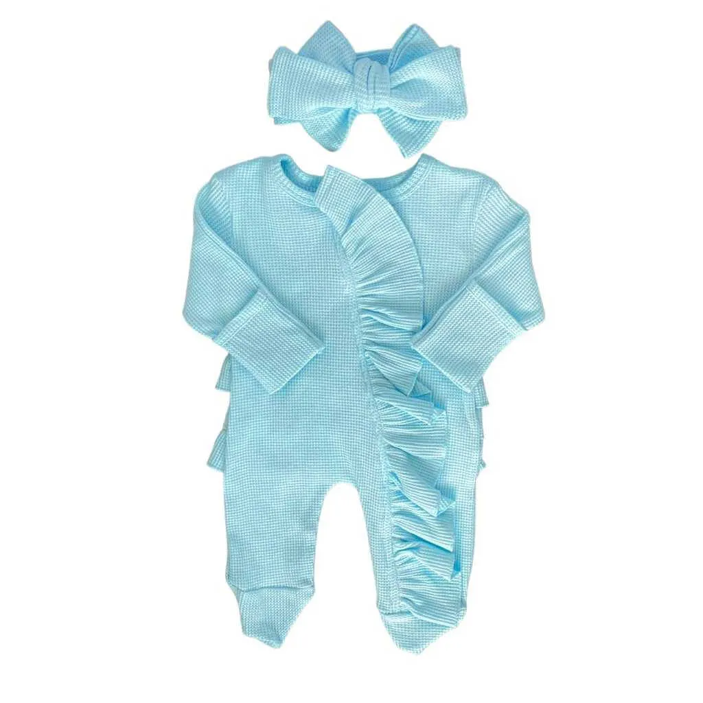Ruffled Jumpsuit   Headband