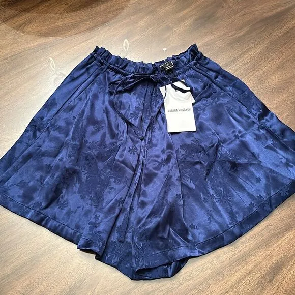 Sabina Musayev Wave High Waisted Shorts