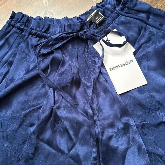 Sabina Musayev Wave High Waisted Shorts