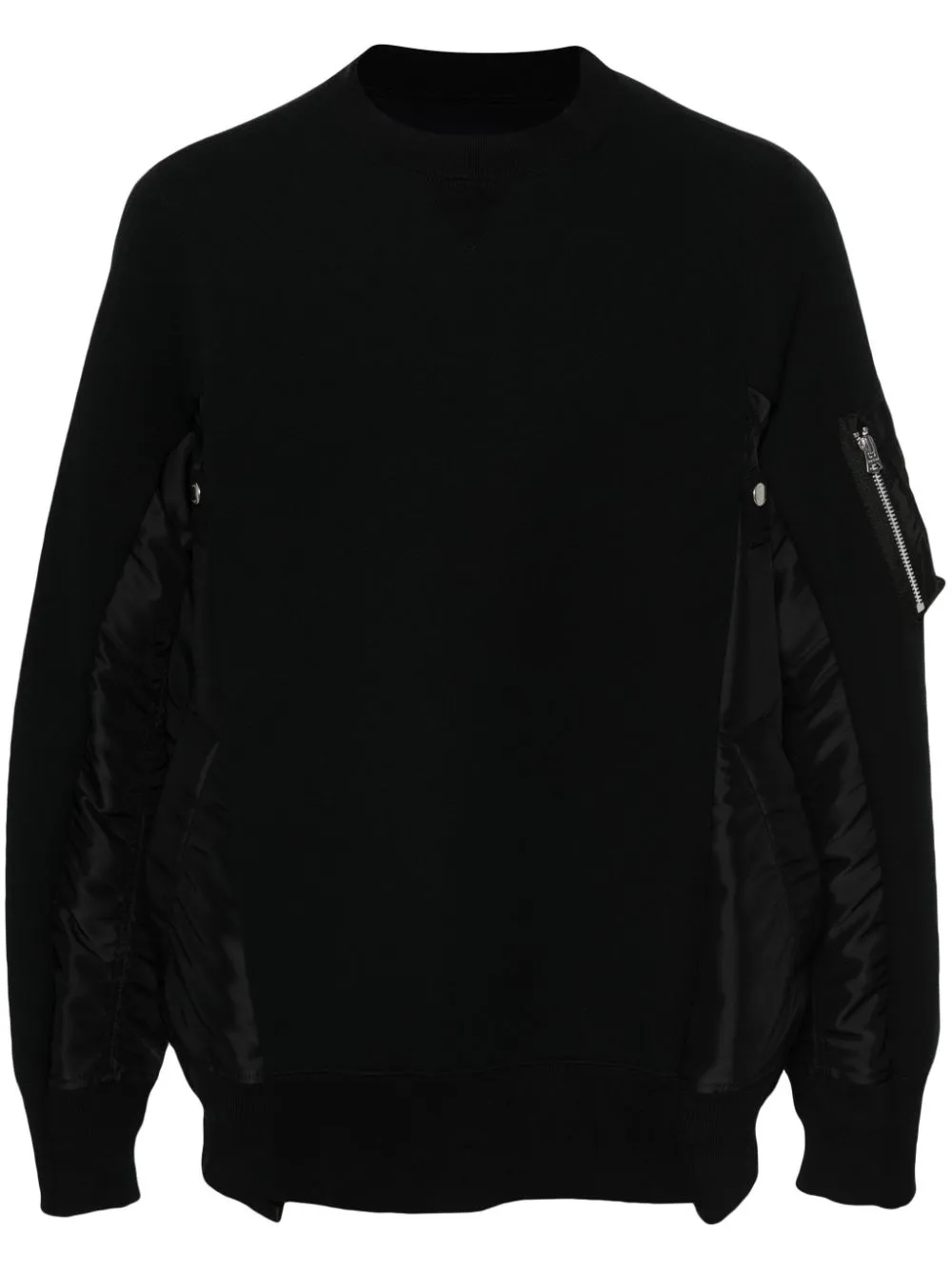 Sacai bomullsblandning crewneck sweatshirt
