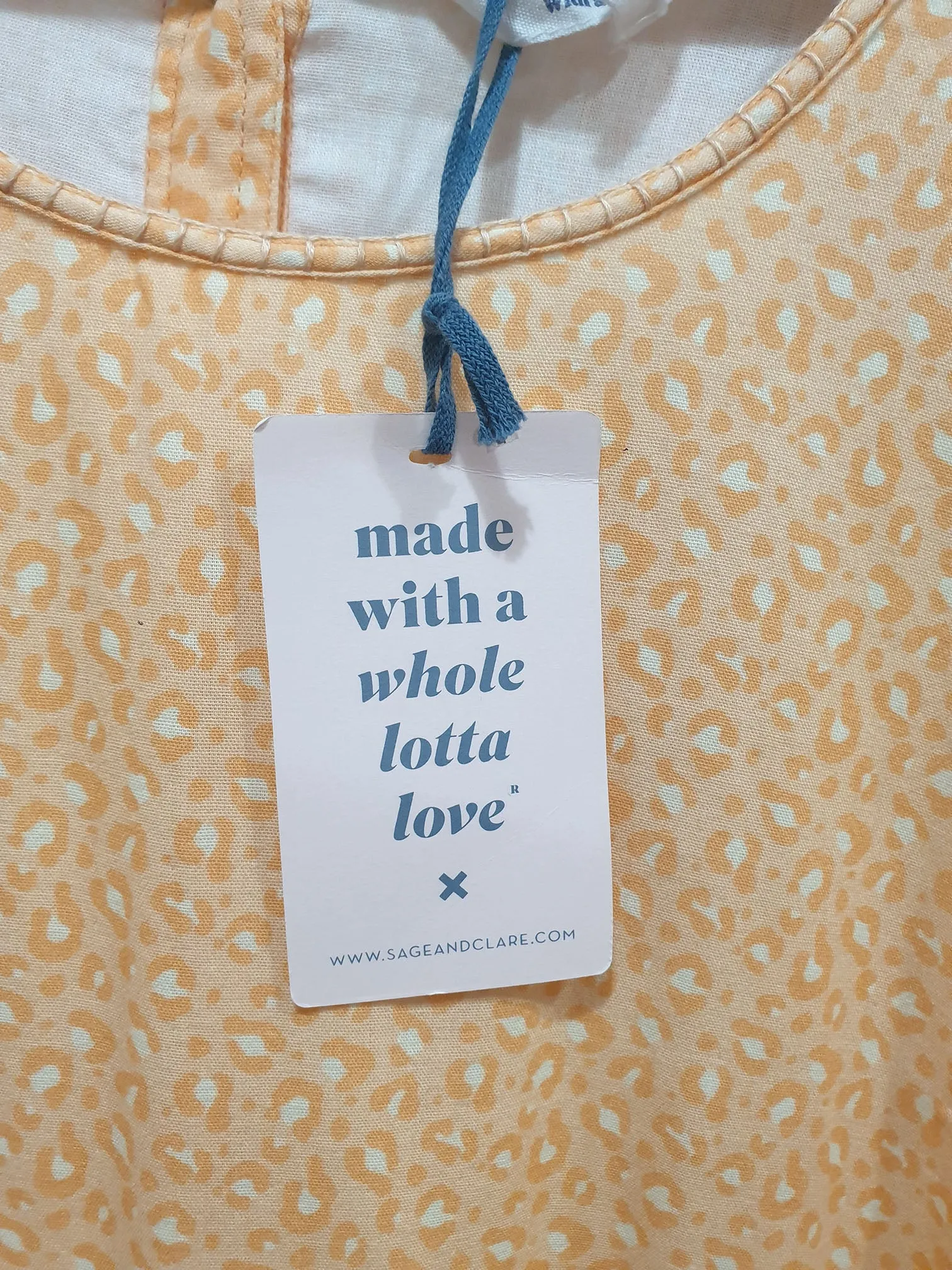 Sage & Clare unique print dress size Large