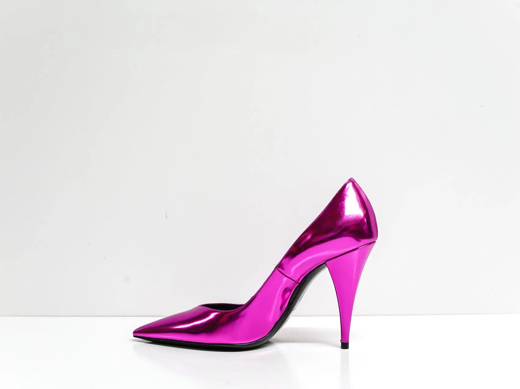 Saint Laurent Metal Fuchsia Pump Kiki 100 Pump 578599  40% OFF