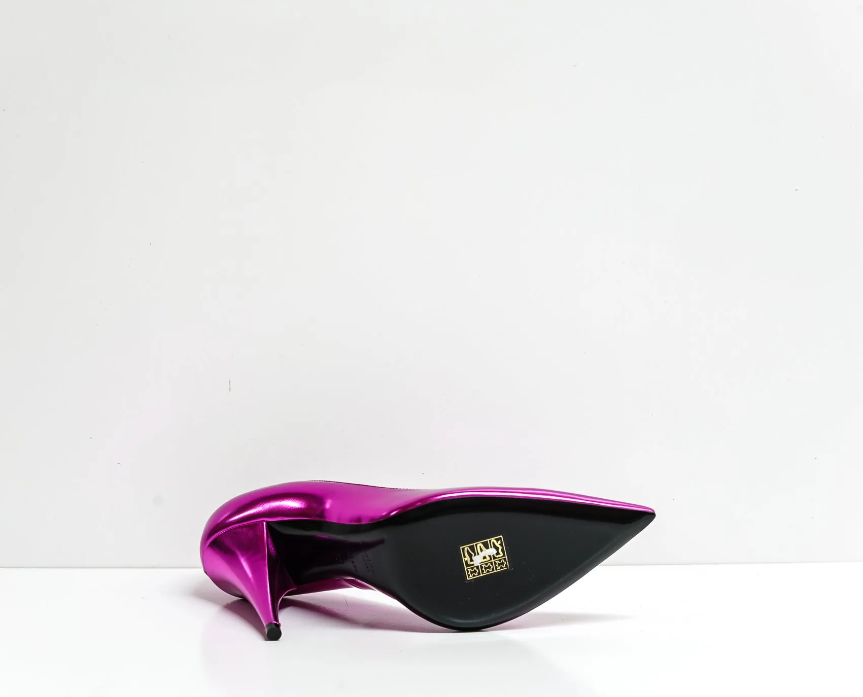 Saint Laurent Metal Fuchsia Pump Kiki 100 Pump 578599  40% OFF