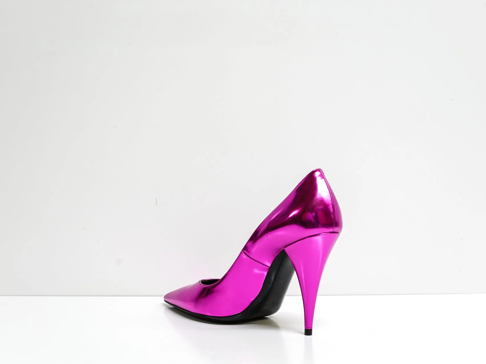 Saint Laurent Metal Fuchsia Pump Kiki 100 Pump 578599  40% OFF