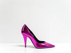Saint Laurent Metal Fuchsia Pump Kiki 100 Pump 578599  40% OFF