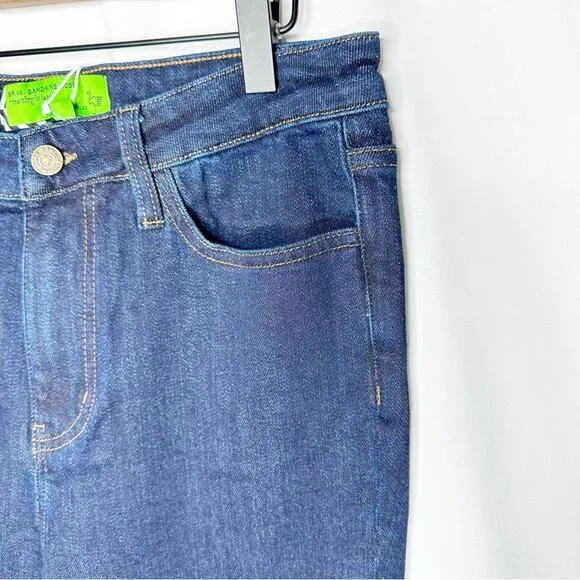 SANDRINE ROSE Super Flare Wide Leg Jeans Indigo NWT in Size 29