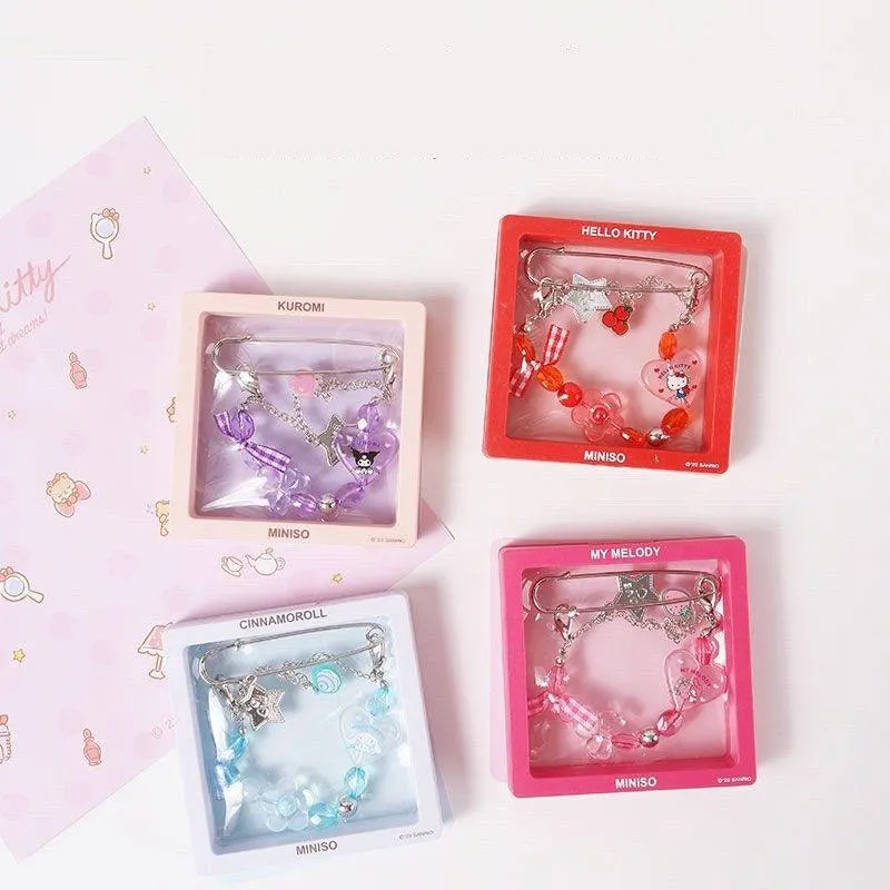 Sanrio Brooch Pin with Case
