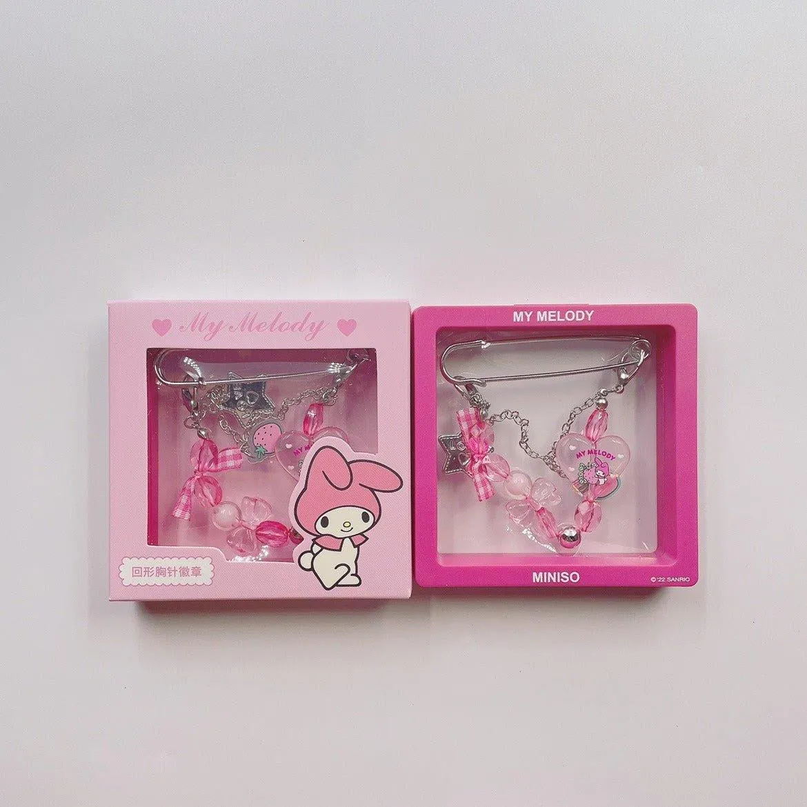 Sanrio Brooch Pin with Case