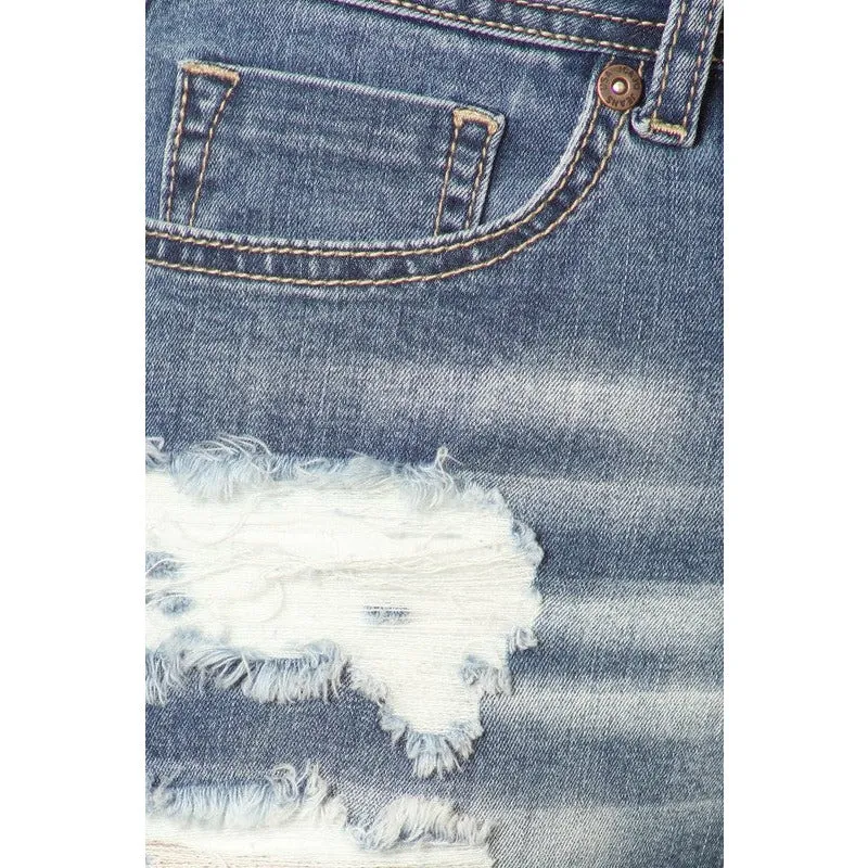 Sassy High Waist Denim Jean Shorts