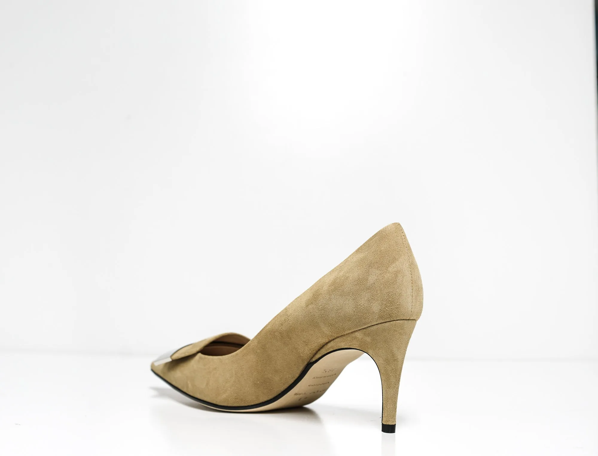 Sergio Rossi Women's Suede Cappuccino Pump A78950