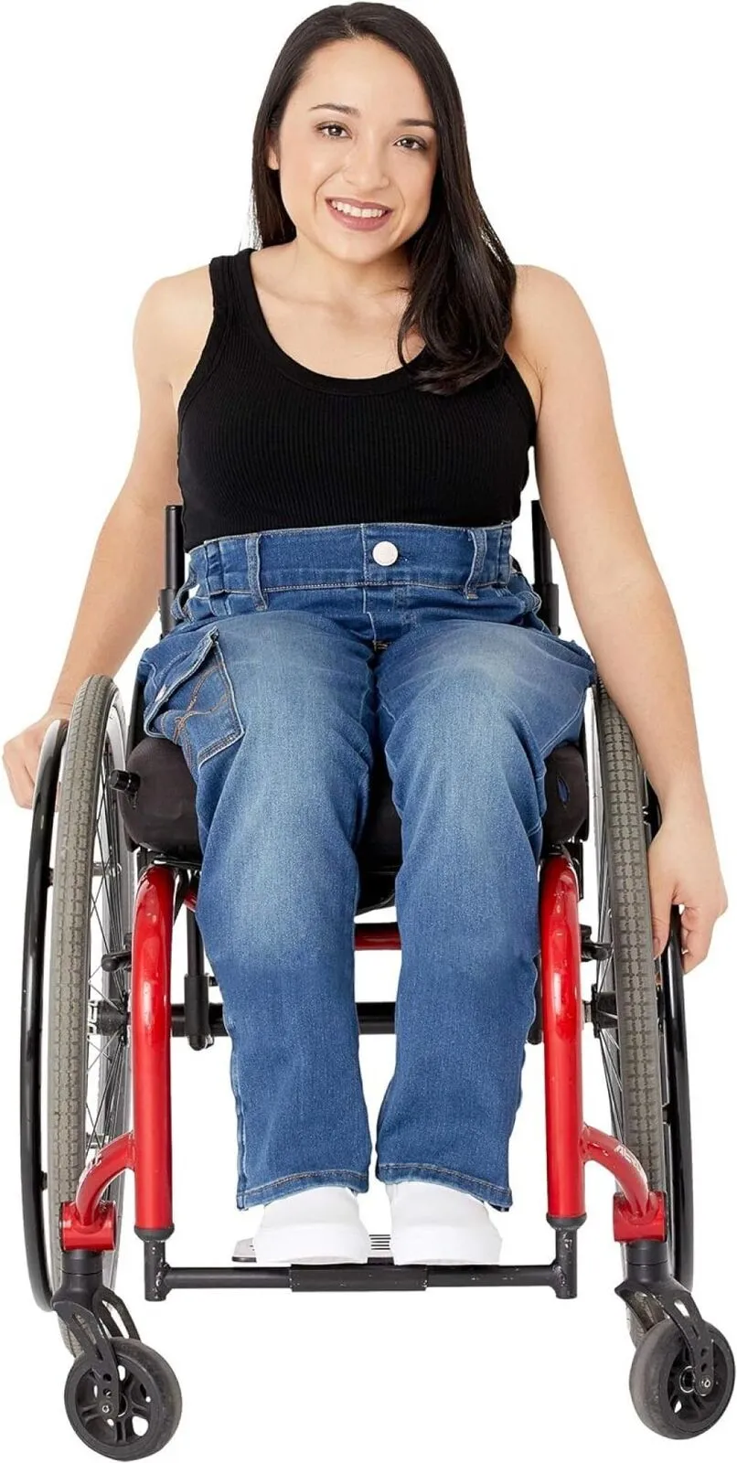 Seven7 Womens Seated Tummyless Easy Straight Jeans w/Cargo Pocket MA1558