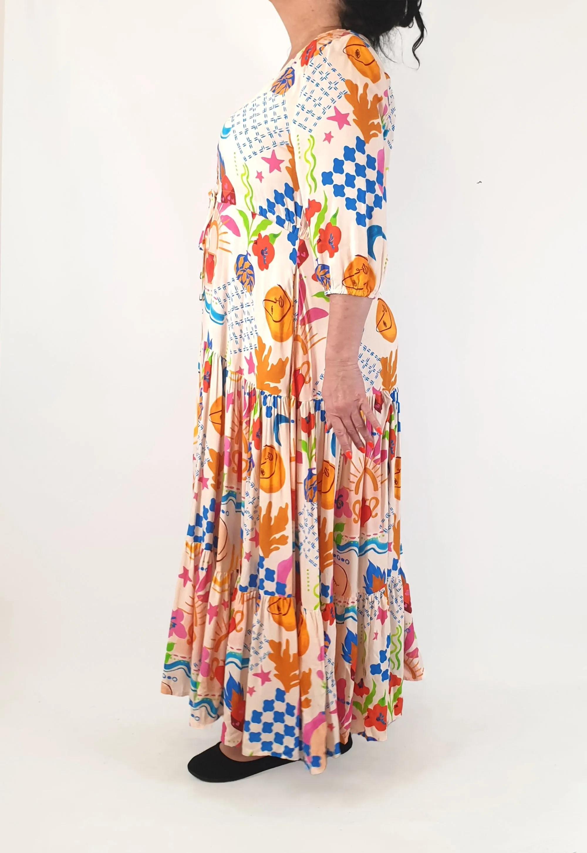She Street tiered maxi dress size XL