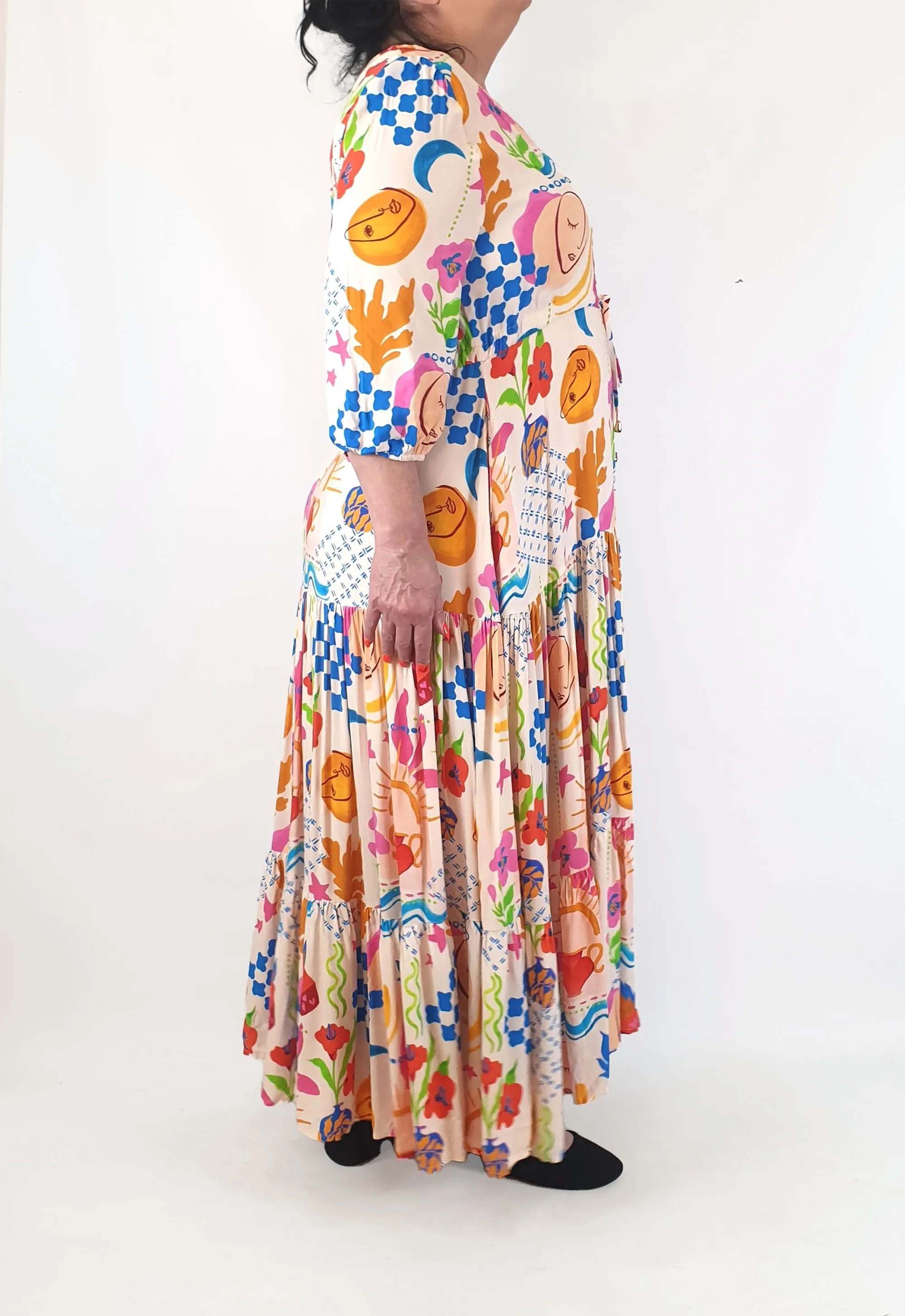 She Street tiered maxi dress size XL