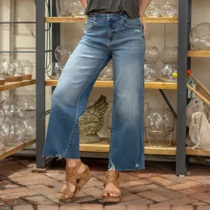 Shelly High Rise Cropped Wide Leg
