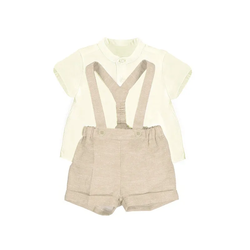 Shorts with Suspenders Linen 1.262