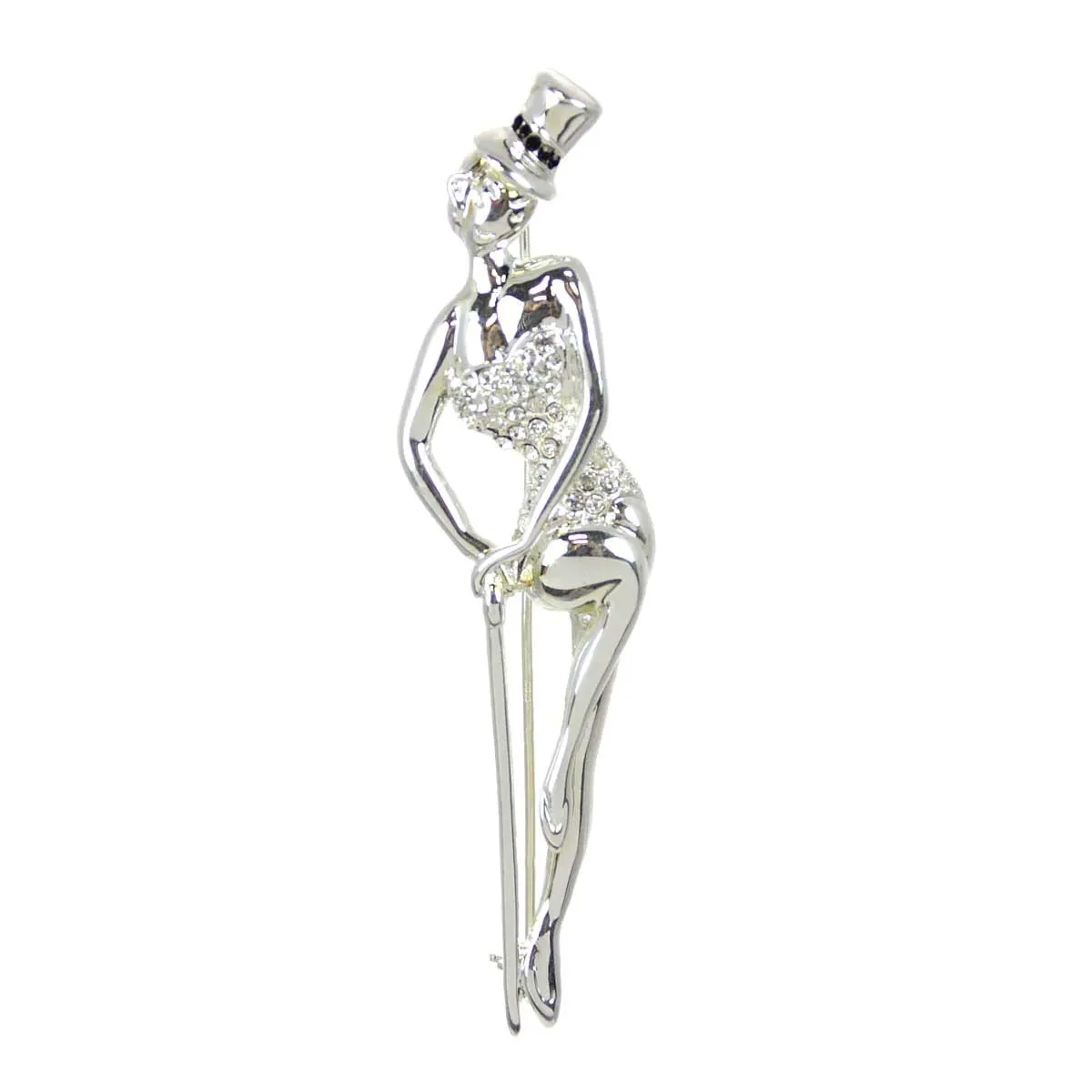 Showgirl Pin Silver