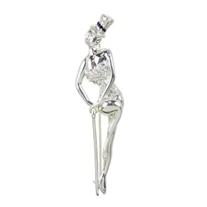 Showgirl Pin Silver
