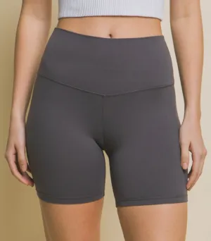 Slate Biker Shorts