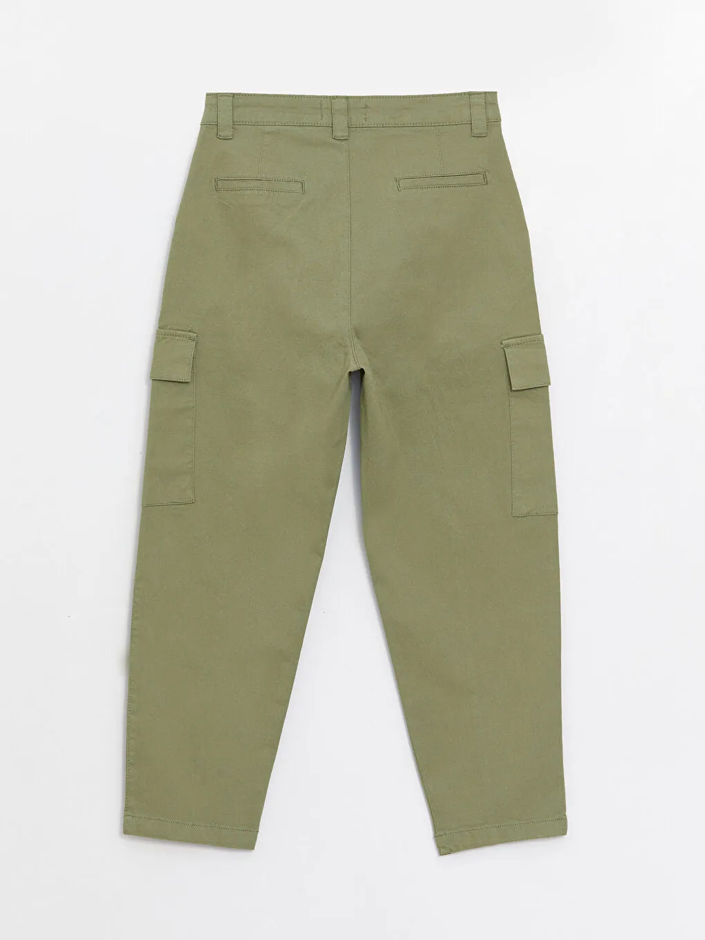 Slim Fit Gabardine Women Cargo Pants