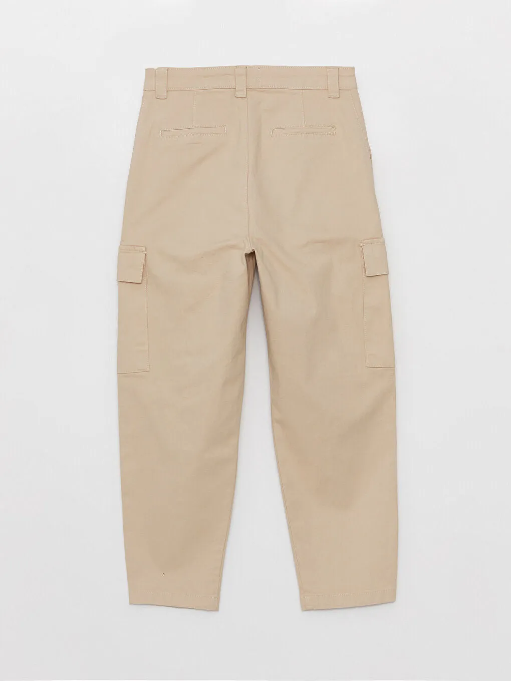 Slim Fit Gabardine Women Cargo Pants