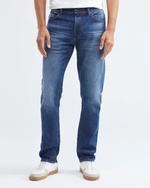 SLIM FIT MID-RISE JEANS IN MEDIUM WASH SL005