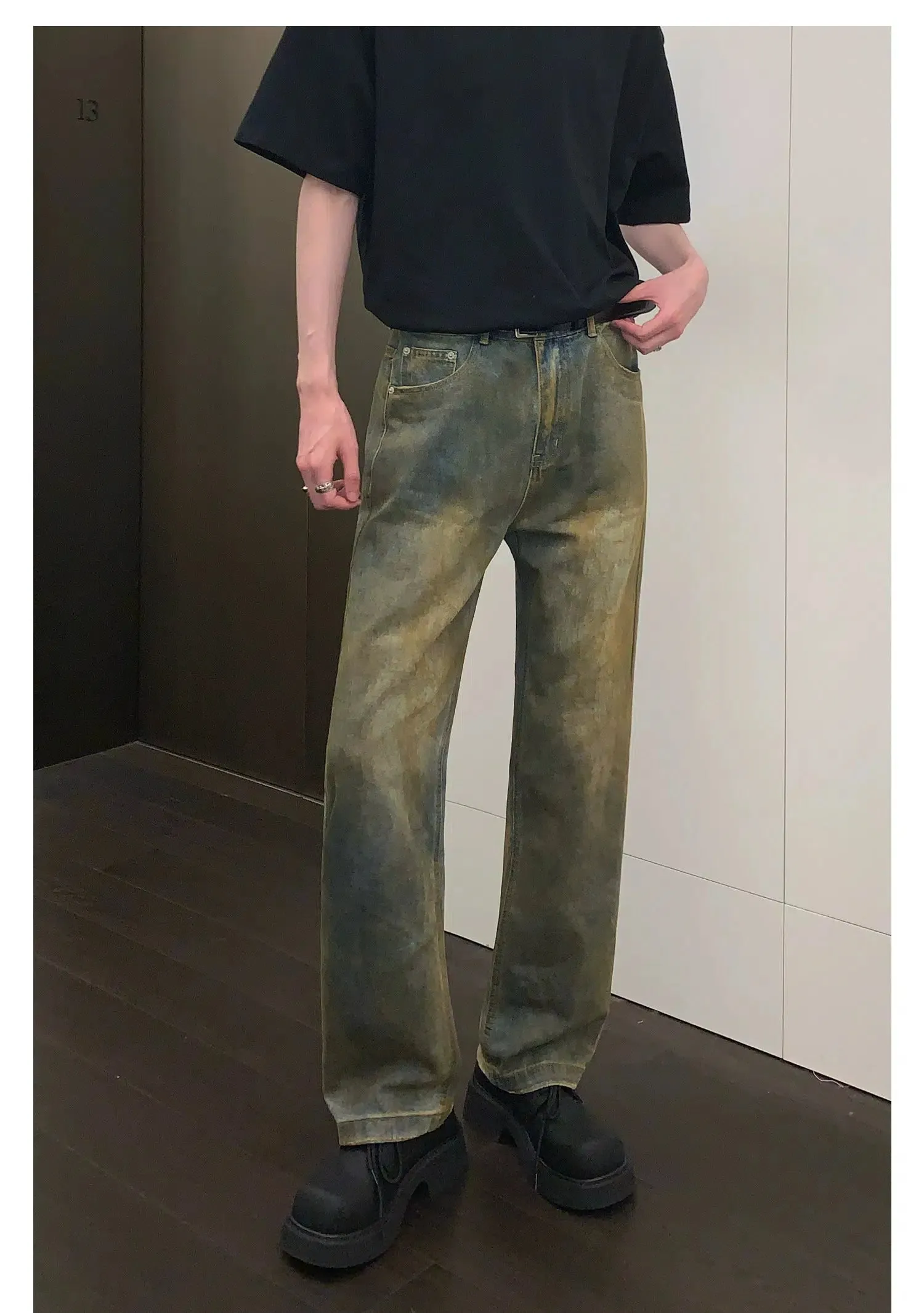 Slim Fit Straight Leg Jeans