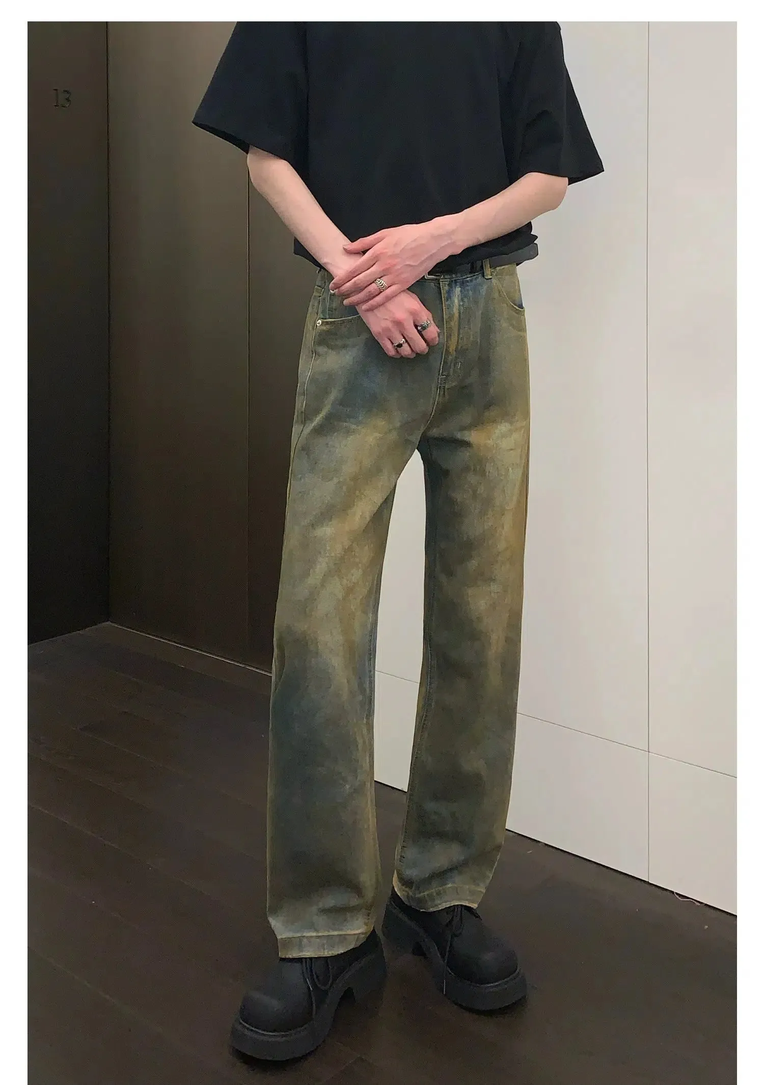 Slim Fit Straight Leg Jeans