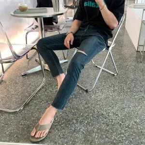 Slim Fit Stretch Ripped Jeans