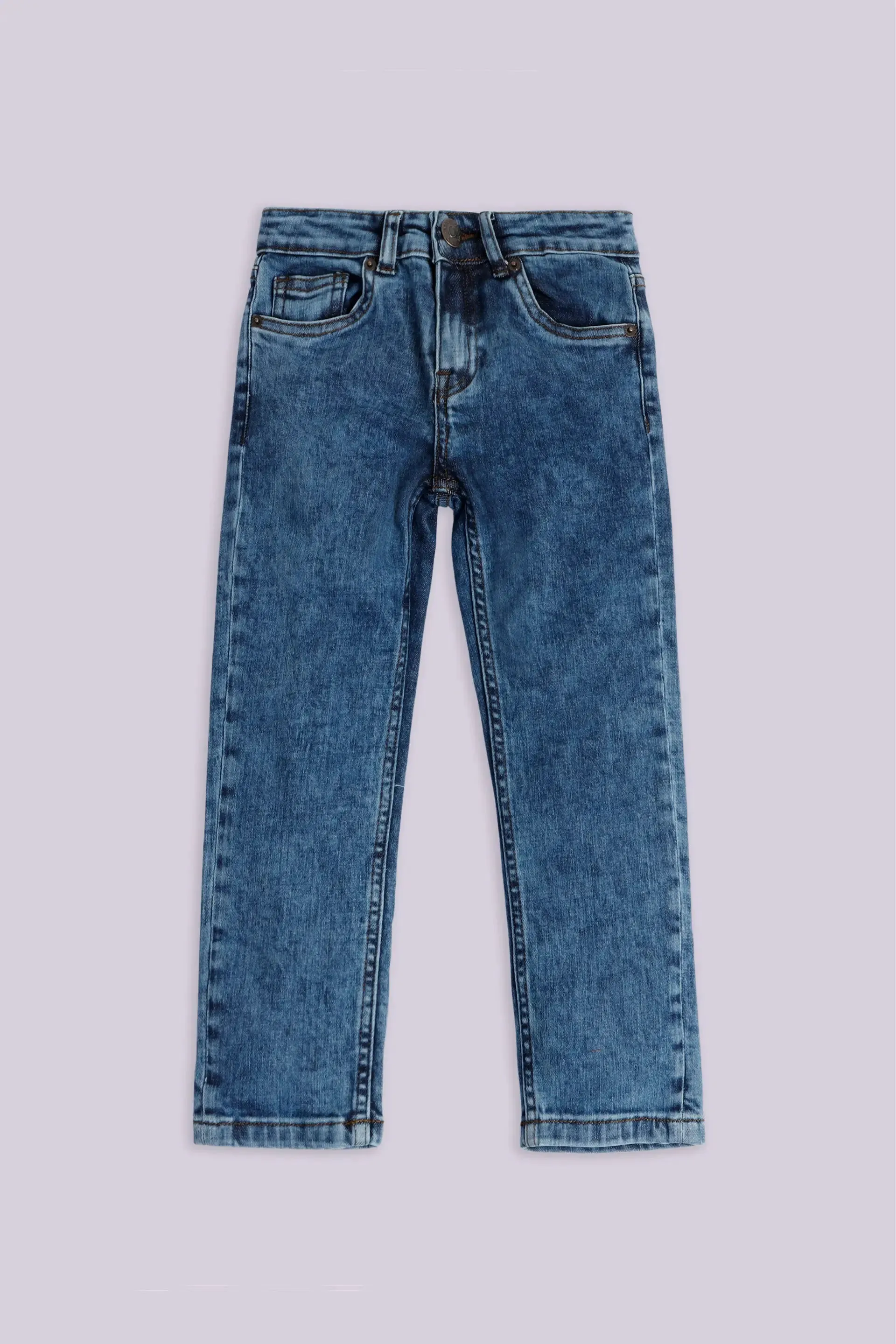 Slim Fit Washed Denim