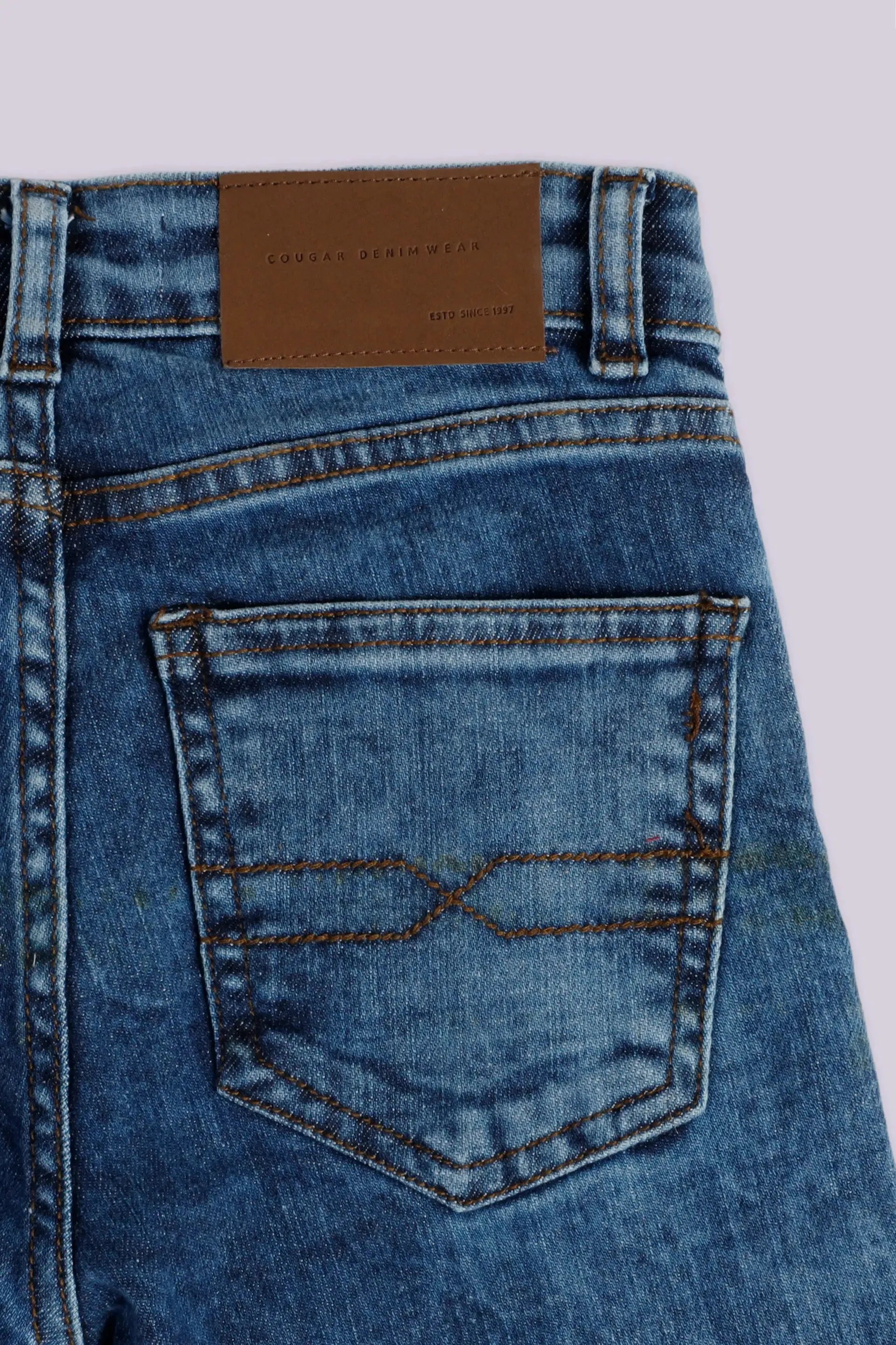 Slim Fit Washed Denim