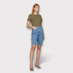 SLVRLAKE Beatnik Denim Shorts in Pacific NWOT