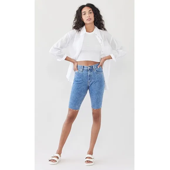 SLVRLAKE Beatnik Denim Shorts in Pacific NWOT