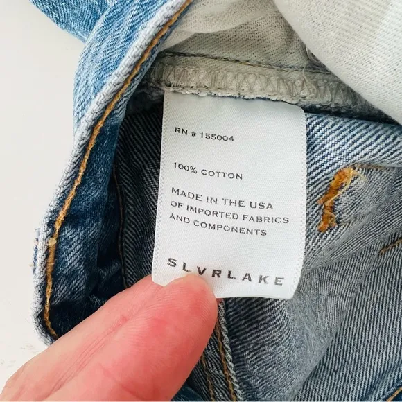 SLVRLAKE Beatnik Denim Shorts in Pacific NWOT