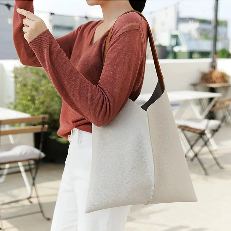 Soft Leather Tote Unique Tote Bag Womens Unique Tote Handbags Cool Work Totes