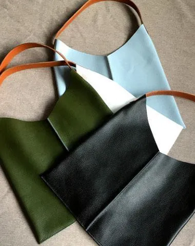 Soft Leather Tote Unique Tote Bag Womens Unique Tote Handbags Cool Work Totes
