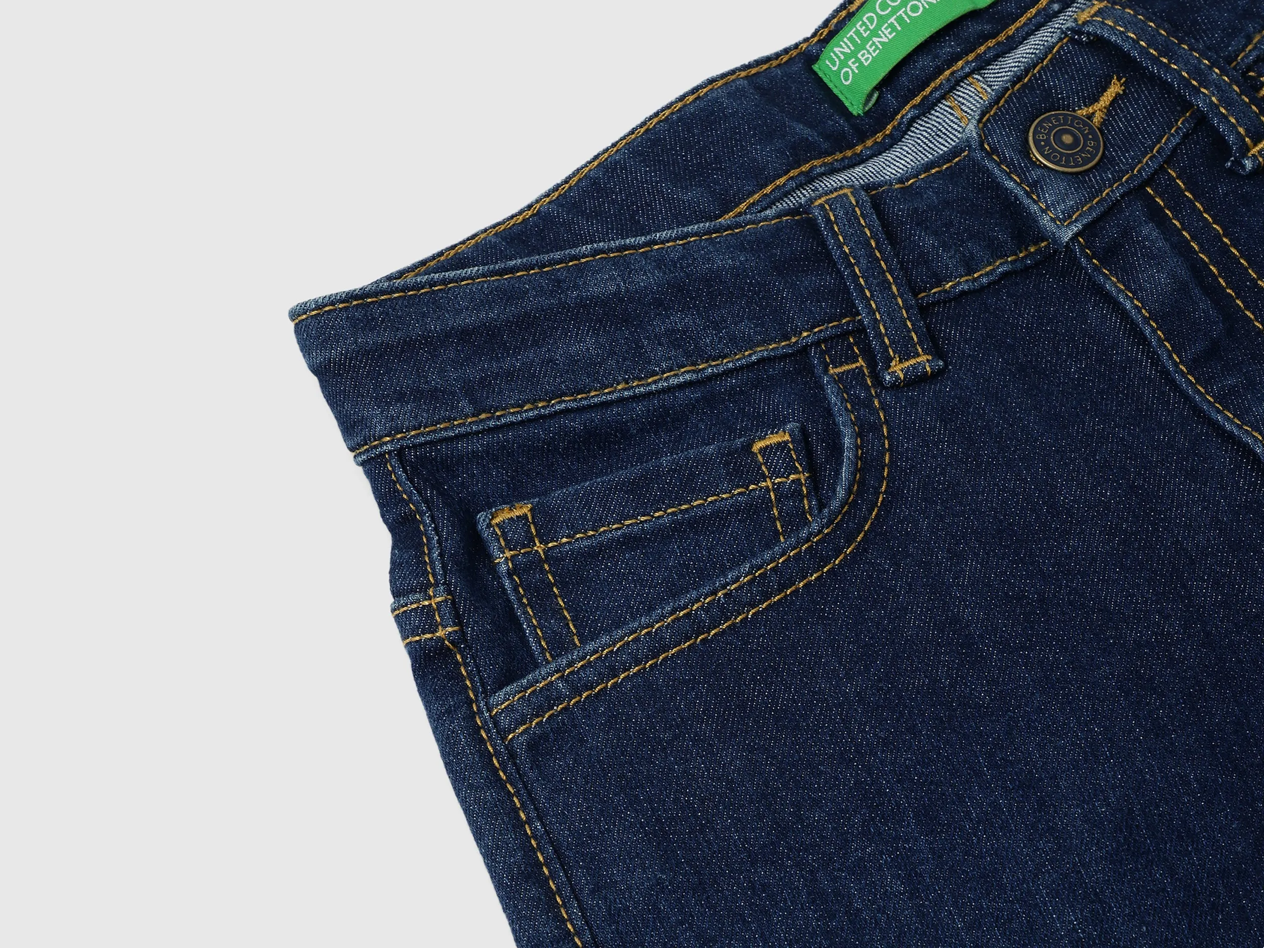 Solid Slim Fit Denim Jeans