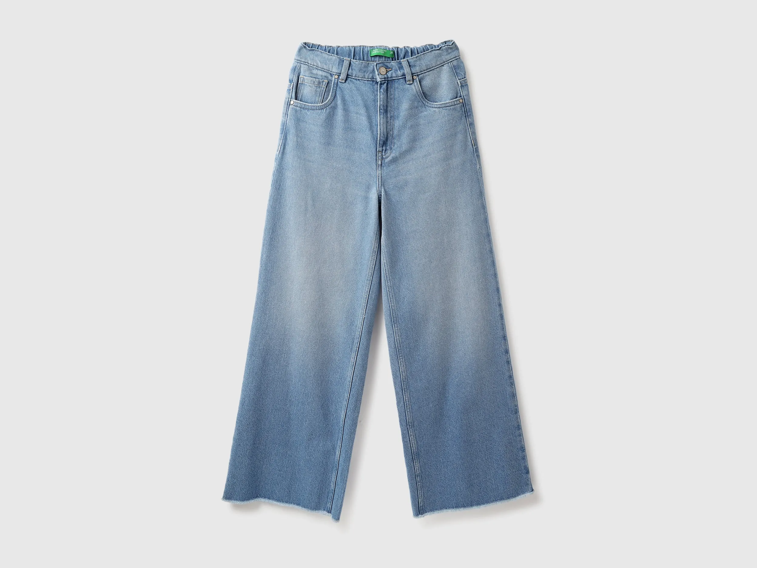 Solid Wide Leg Fit Jeans