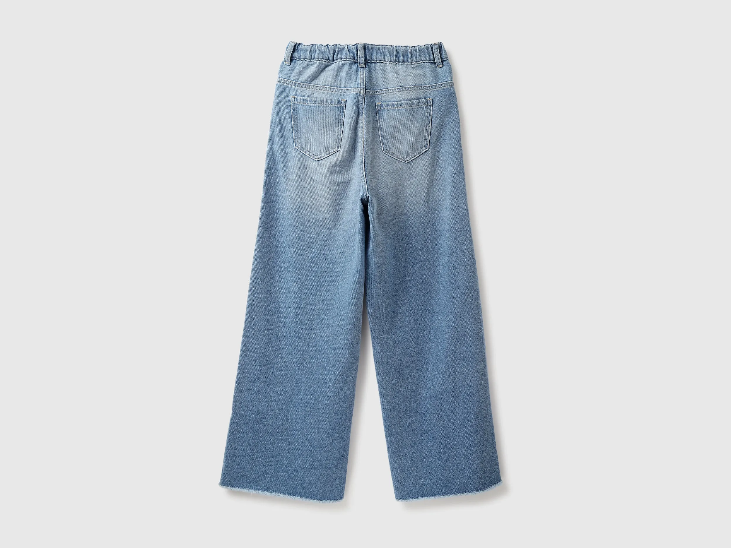 Solid Wide Leg Fit Jeans