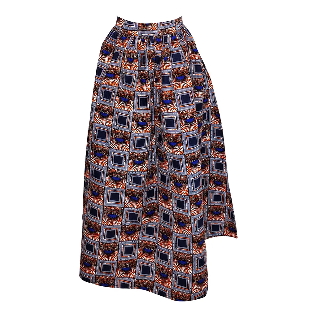 Spectrum Blue Long Maxi Skirt