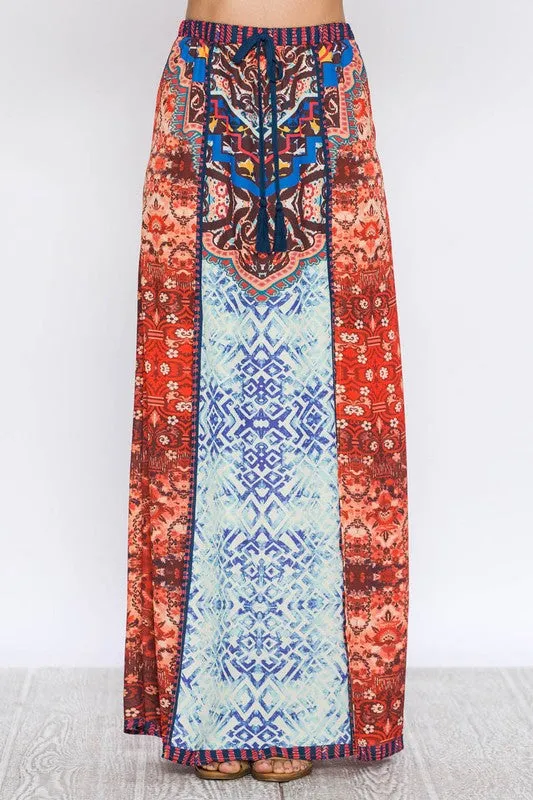 SPELLBOUND PRINTED MAXI SKIRT