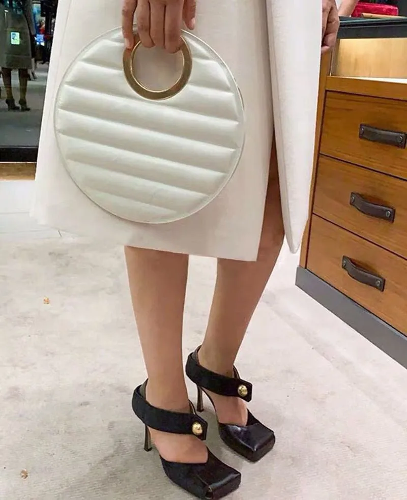 Square Toe Pumps Women Sandals