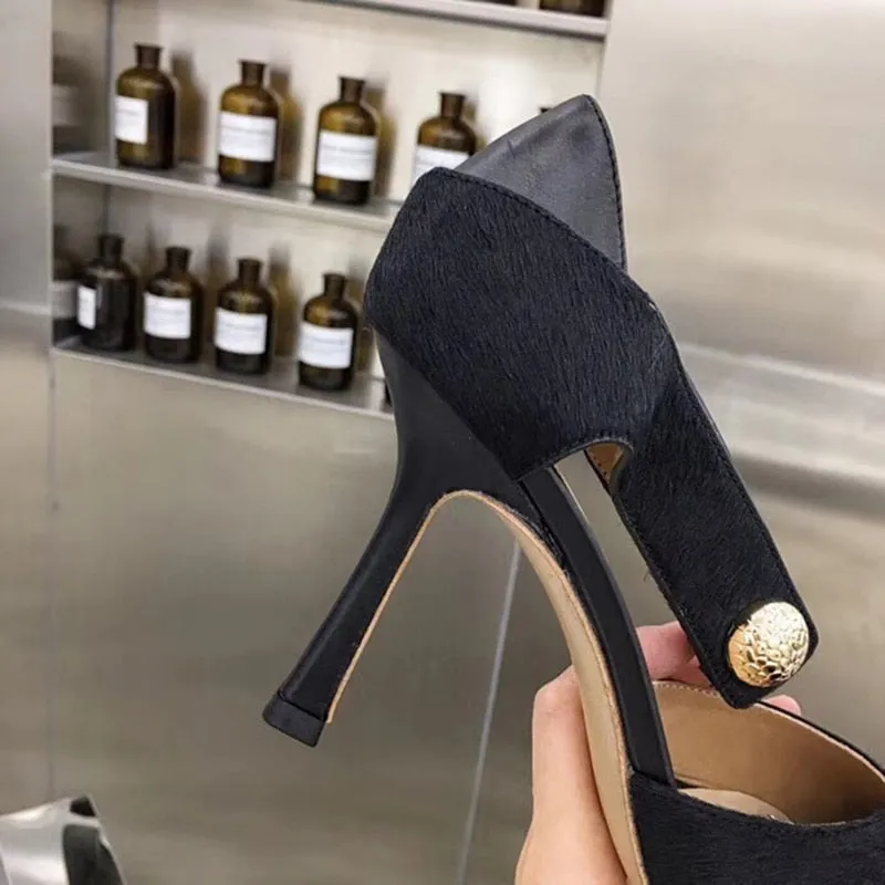 Square Toe Pumps Women Sandals