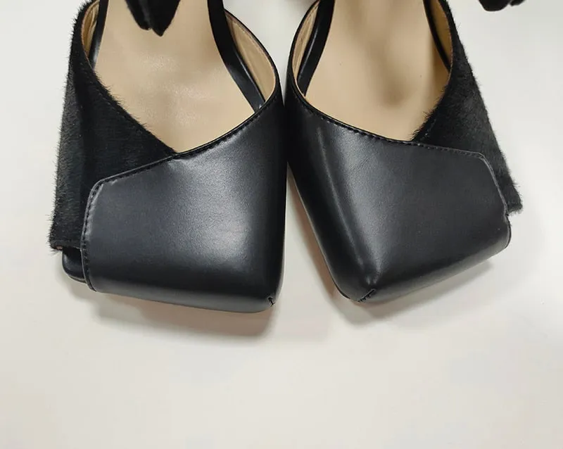 Square Toe Pumps Women Sandals