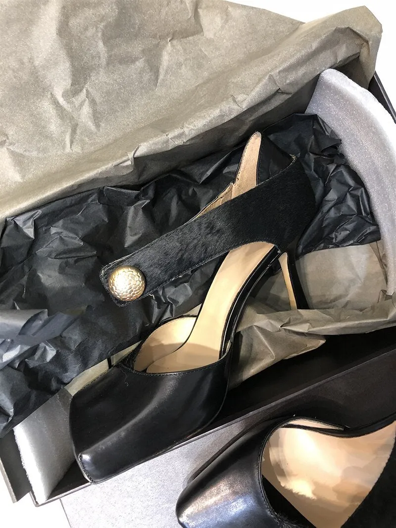 Square Toe Pumps Women Sandals