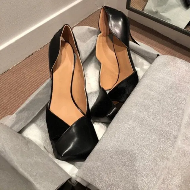 Square Toe Pumps Women Sandals