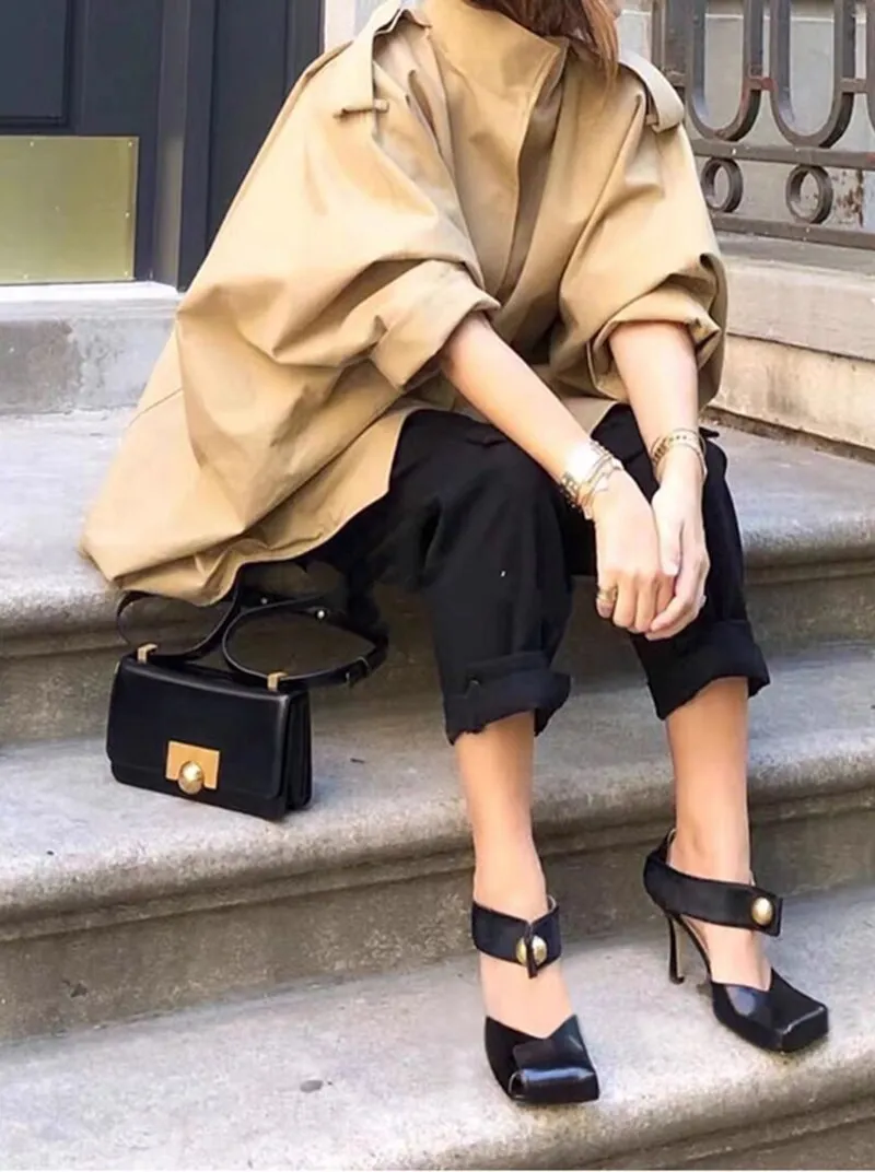 Square Toe Pumps Women Sandals
