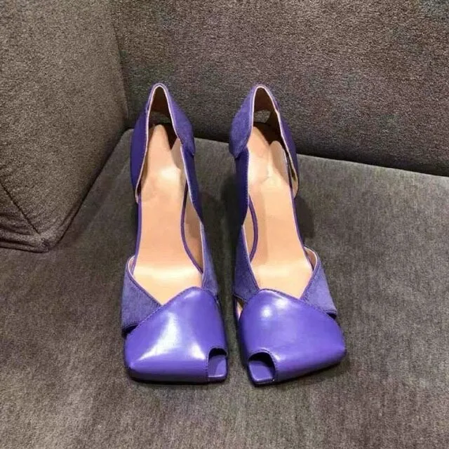 Square Toe Pumps Women Sandals