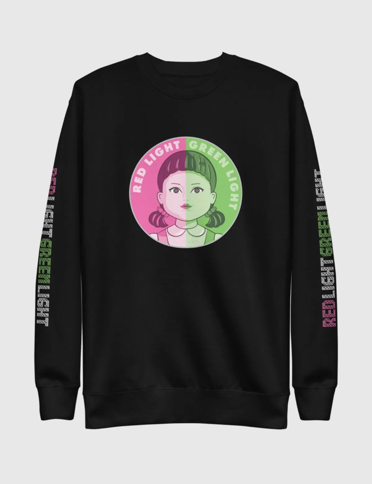 Squid Game Young-Hee Signals Unisex Premium Sweatshirt [Black]