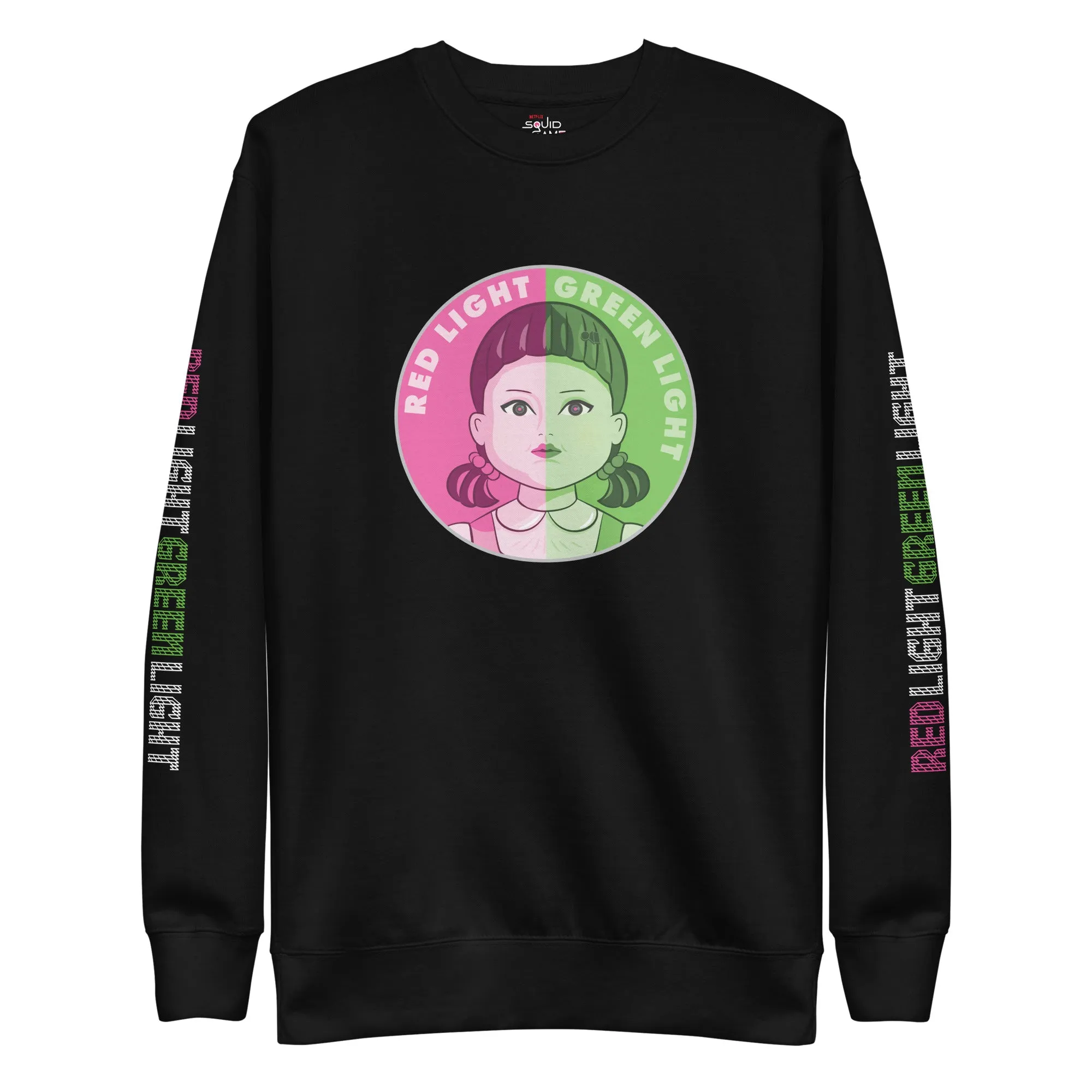 Squid Game Young-Hee Signals Unisex Premium Sweatshirt [Black]