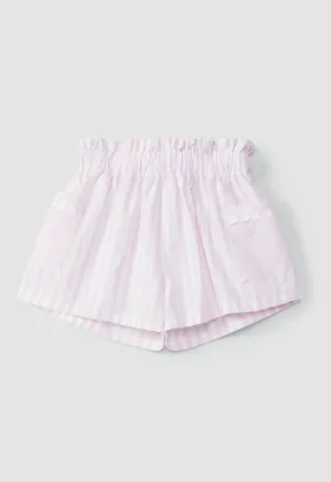 SS24 Laranjinha Girls Pink & White Shorts